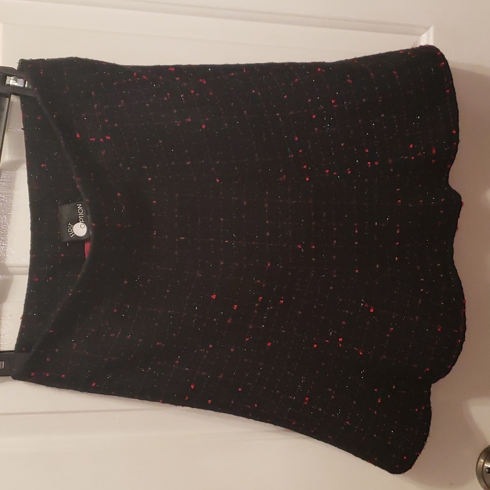 Black tweed skirt